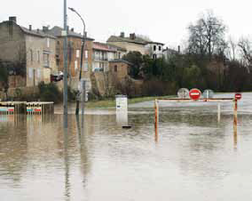 La Garonne en crue (c) Ville de Marmande